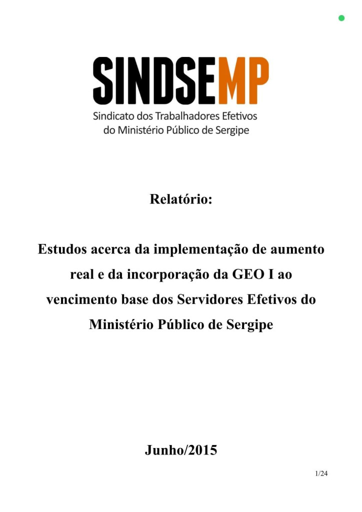 Estudos de aumento real e incorporação da GEO I