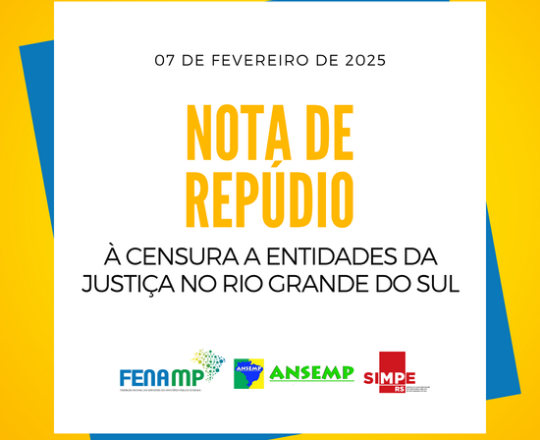 Nota de Repúdio à censura a entidades da Justiça no Rio Grande do Sul