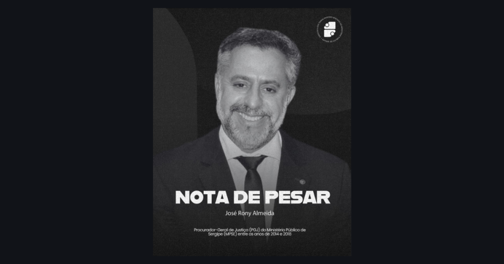SINDSEMP lamenta falecimento de Rony Almeida, que foi PGJ do MPSE entre 2014 e 2018